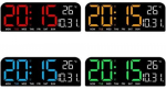 Blackmoon GH0707 LED clock with thermometer (mix colors)