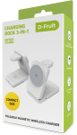 D-Fruit wireless charging station 3in1 DF183, white