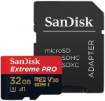SanDisk memory card microSDHC 32GB Extreme Pro V30 A1