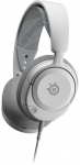 SteelSeries Arctis Nova 1 Wired Gaming Headset, White, 3.5mm Jack, Retractable Mic, 360&deg; Audio