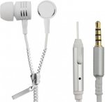 Esperanza Earphones ZIPPER with microphone white