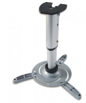 Techly Arm for projector 30-37cm ceiling, 15kg, silver