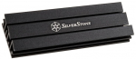 SilverStone SST-TP02-M2 Black Anodized Aluminum M.2 2280 Passive Cooler with Mounting Kit