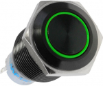 Lamptron Vandal Switch 19mm Blackline - Green