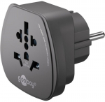 GooBay travel adapter World - Europe, black