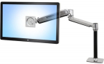 Ergotron LX HD sit-stand desk mount LCD arm silver/black