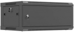 Lanberg Rack cabinet wall-mounted 19-inch 4U 600x450 black metal door (flat pack)