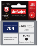 Activejet AH-704BR Ink Cartridge (replacement for HP 704 CN692AE; Premium; 20 ml; black)