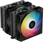 DeepCool AG620 BK ARGB Dual-Tower 120mm CPU Air Cooler, Black
