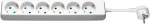Goobay Extension cord 5,0m 6 sockets white 1.5mm&sup2;