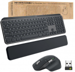 Logitech MX Keys Combo for Business Gen 2 DE, Keyboard, Mouse, Palm Rest, Graphite