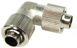 13/10mm (10x1.5mm) L hose connector - compact - silver nickel-plated