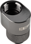 XSPC G1/4 Rotary 7mm Offset Fitting for Watercooling - Black Chrome