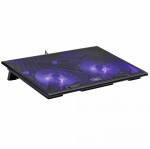MS COOLING PAD MS COOL D10 5 BLACK LED 2X USB