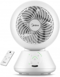 Midea MDF24JRW TurboForce table fan, 5 speeds, oscillation, remote, white