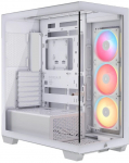 CORSAIR Midi Tower 3500X LXR LINK Tempered Glass White Case