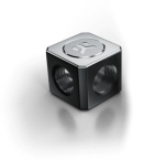 EK Water Blocks EK-AF ALU T-Splitter 3F G1/4 - Natural Grey (+Stop Plug)