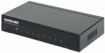 Intellinet 8-Port Gigabit Ethernet Switch, Metal (Euro 2-pin plug)