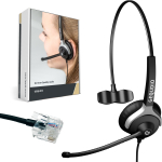 GEQUDIO Headset 1-Ohr f&uuml;r Unify mit Kabel