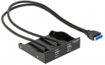 DELOCK Front Panel 3,5 2x USB 3.0 black