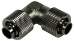 13/10mm (10x1.5mm) L hose connector - compact - black nickel