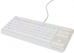 Genesis THOR 230 Mechanical Gaming Keyboard, White, USB, US Layout, Outemu Brown Switches