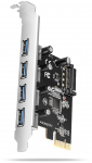 Axagon PCEU-430RS PCIe controller, 4x USB UASP port
