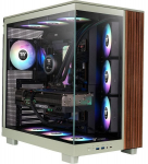 Thermaltake View 380 XL WS ARGB case (light green/wood, tempered glass x2, wood finish)