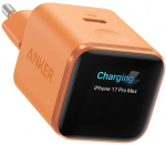 Anker Nano Charger 45W, Smart Display, Orange | 24 pin USB-C