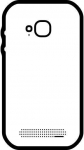 CoreParts Back Glass Cover with Adhesive White for Xiaomi Mi 8 Xiaomi Mi 8 Back Glass Cover with Adhesive White
