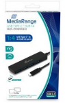 MediaRange USB 3.0 HUB 1:4 Type-C auf USB bus-powered sw