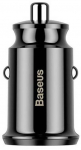 Baseus Grain Car Charger Dual USB 5V 3.1A Black