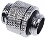 Alphacool Eiszapfen double nipple rotatable G1/4 AG to G1/4 AG - Chrome