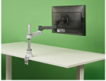 R-Go Monitorarm 0"-40" 1TFT Max.8KG Zepher 4 justierbar sil