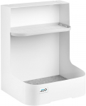 Ergo Office Under-Desk Storage Box / Organizer with Accessories Shelf, White, Max. 5kg, ER-442