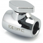 XSPC G1/4 Brass Ball Valve Silver-Chrome