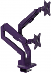 Arozzi TIS Alzare Neo Duo 17"-32" dual monitor arm purple