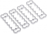 Alphacool Eiskamm Alu X14 - 4mm silver - 4 pcs