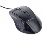Gembird MUS-4B-02 Compact Black Optical Wired Mouse 1200 DPI