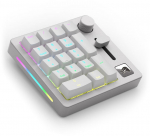 Glorious GMMK Wireless Numpad with Fox Switches, Gray/White