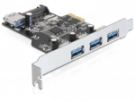DELOCK PCIe USB 3.0 3x ext. + 1x int.