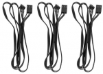 Phobya set of 3 3-pin extension 80cm