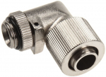 13/10mm (10x1.5mm) screw-on nozzle 90&deg; rotatable G1/4 - compact - silver nickel