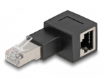 DELOCK RJ45 Stecker zu RJ45 Bu Adapter Cat.6A 90nach rechts