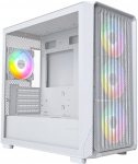 Montech X5M Mid-Tower, Micro-ATX, ARGB, Tempered Glass - White