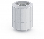 BitsPower Artemis G1/4M>16/10mm rotary, Sandblast silver
