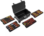 Neo Tools electrician set, 52 pcs, 22&Prime; sturdy box