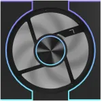 darkFlash DM8 LINE PWM ARGB Cooling Fan (Black)