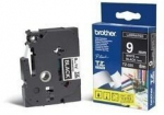 Brother | TZe-325 Laminated Tape | White on Black | TZe | 8 m | 9 cm