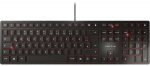 CHERRY KC 6000 SLIM Keyboard (Black, DE Layout)